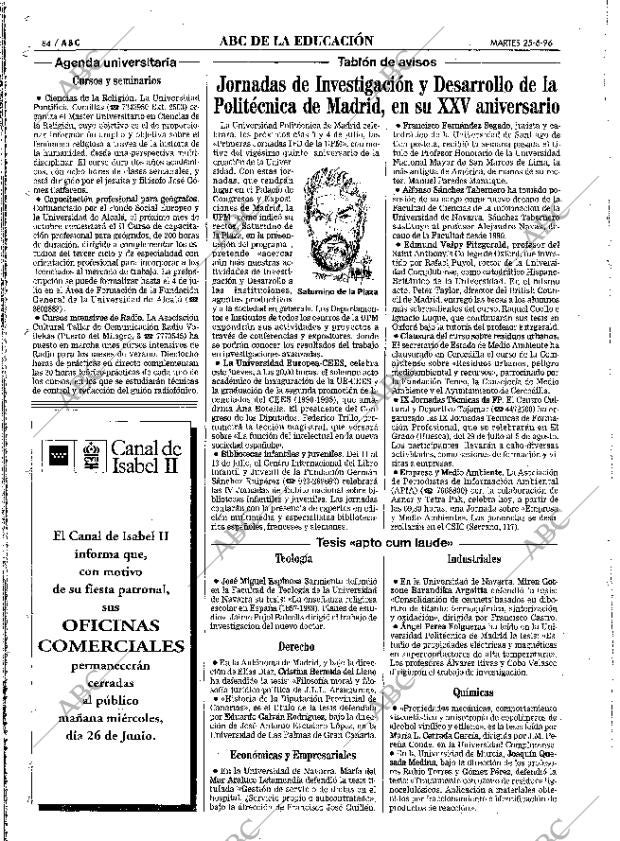 ABC MADRID 25-06-1996 página 84
