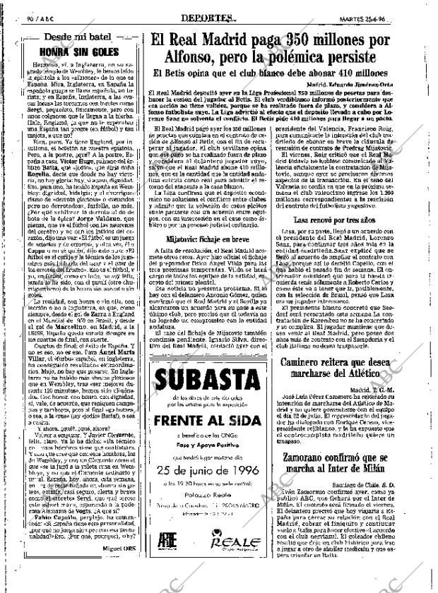 ABC MADRID 25-06-1996 página 90