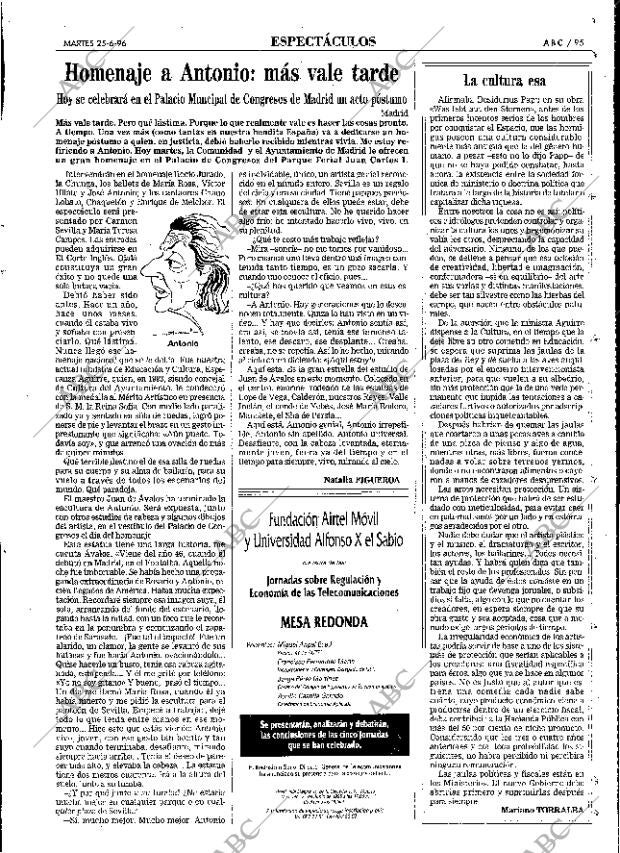 ABC MADRID 25-06-1996 página 95