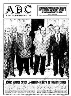 ABC SEVILLA 25-06-1996 página 1