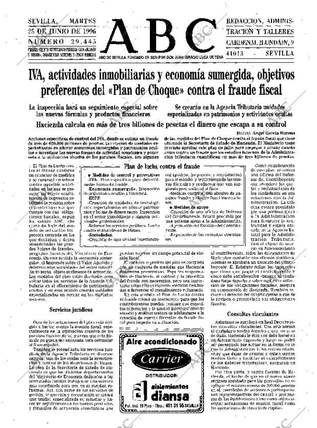 ABC SEVILLA 25-06-1996 página 15