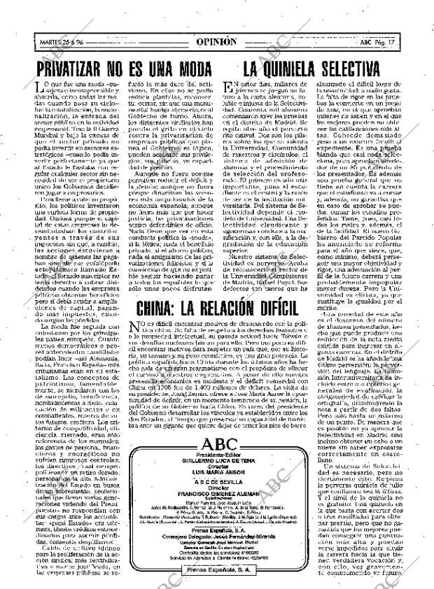 ABC SEVILLA 25-06-1996 página 17