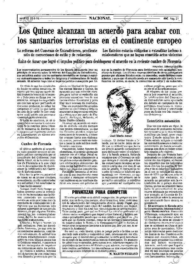 ABC SEVILLA 25-06-1996 página 21