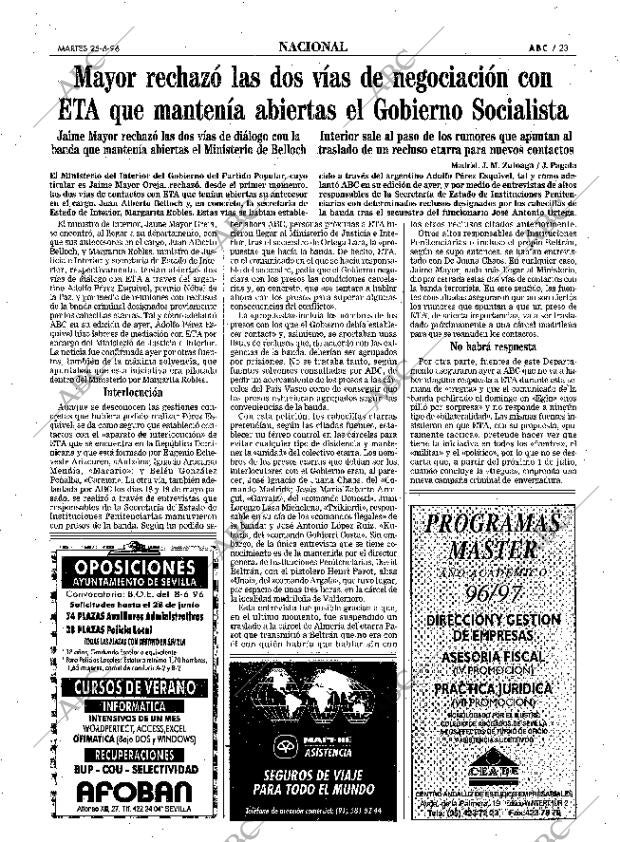 ABC SEVILLA 25-06-1996 página 23