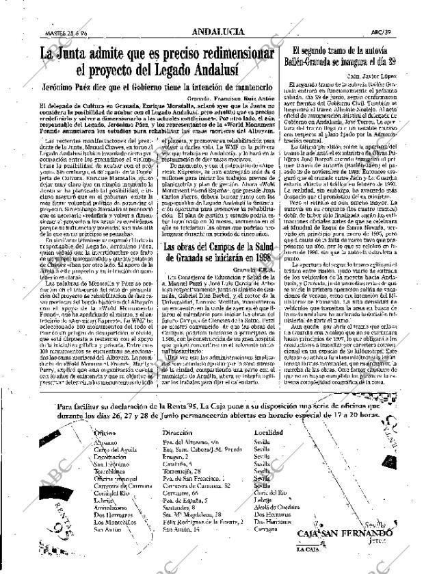 ABC SEVILLA 25-06-1996 página 39