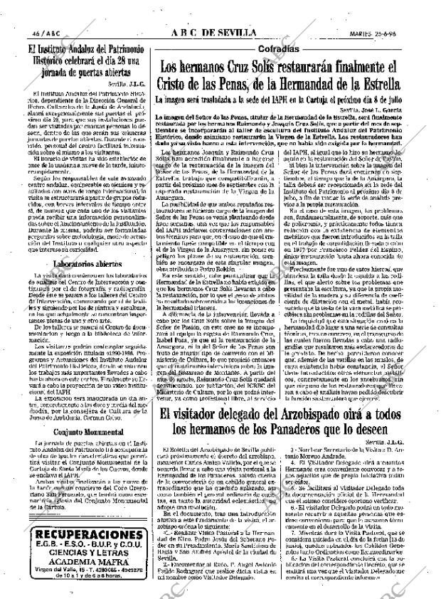 ABC SEVILLA 25-06-1996 página 46