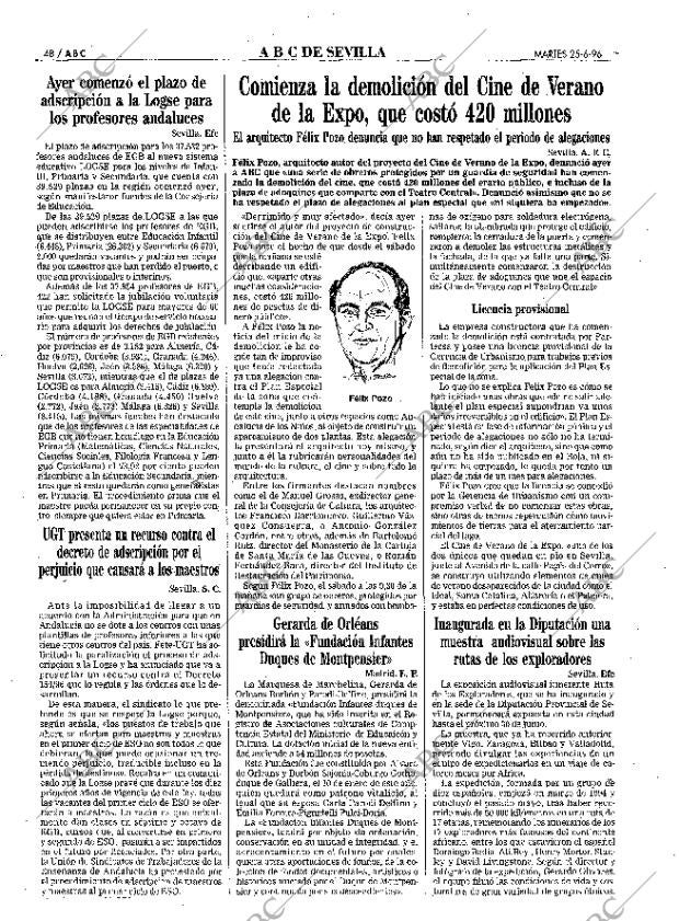 ABC SEVILLA 25-06-1996 página 48