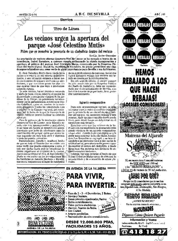 ABC SEVILLA 25-06-1996 página 49