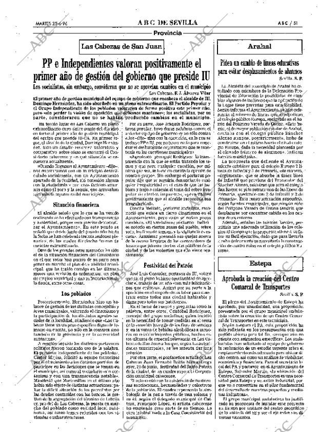 ABC SEVILLA 25-06-1996 página 51