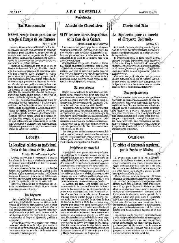ABC SEVILLA 25-06-1996 página 52