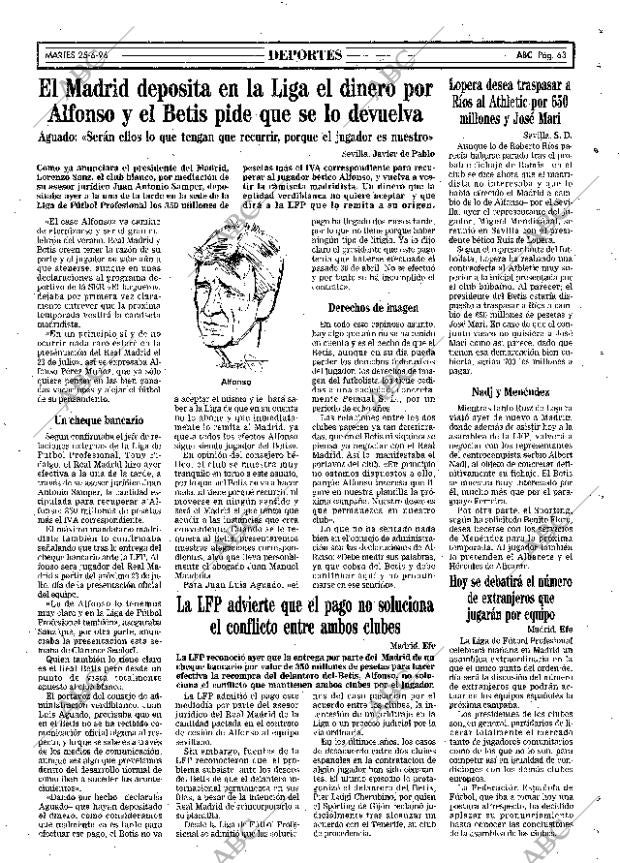 ABC SEVILLA 25-06-1996 página 63