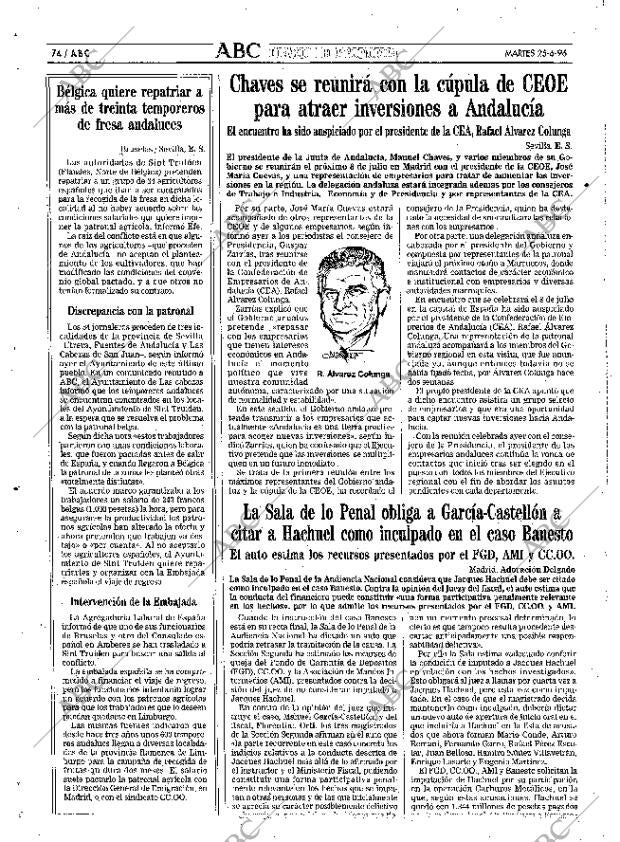 ABC SEVILLA 25-06-1996 página 74