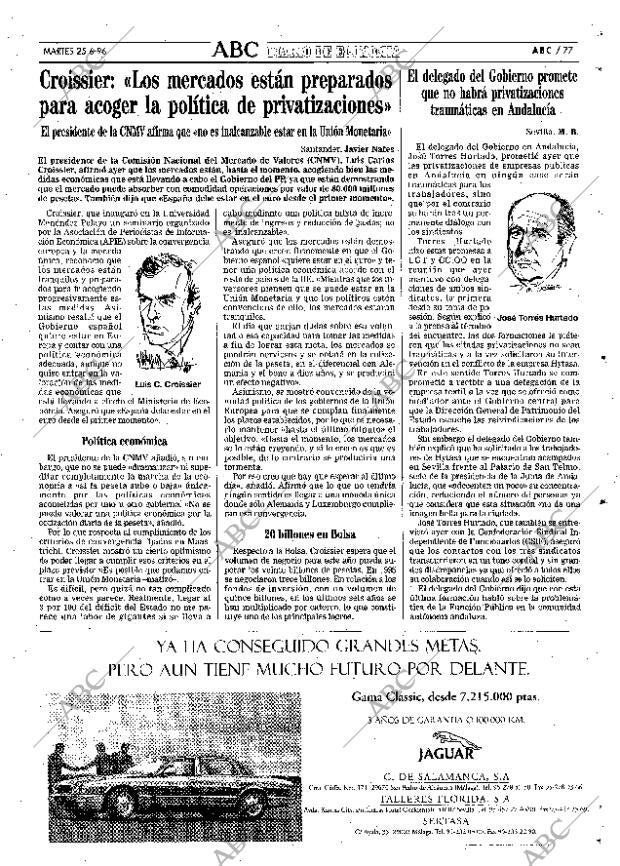 ABC SEVILLA 25-06-1996 página 77