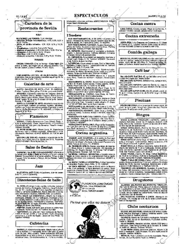 ABC SEVILLA 25-06-1996 página 92