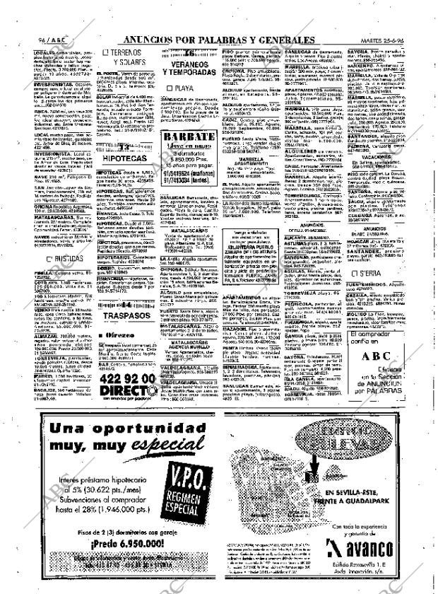 ABC SEVILLA 25-06-1996 página 96
