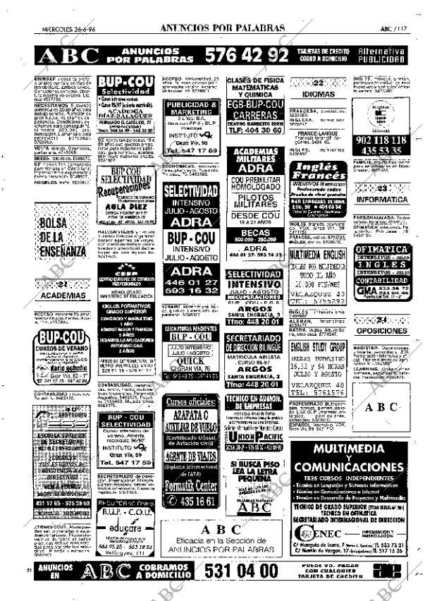 ABC MADRID 26-06-1996 página 117