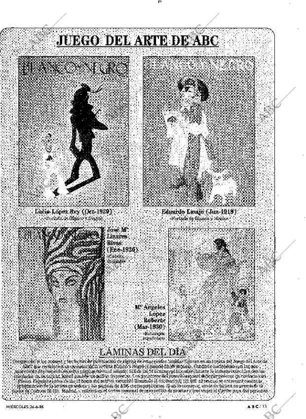 ABC MADRID 26-06-1996 página 13