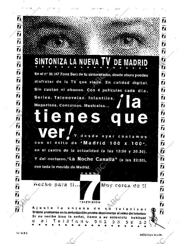 ABC MADRID 26-06-1996 página 16