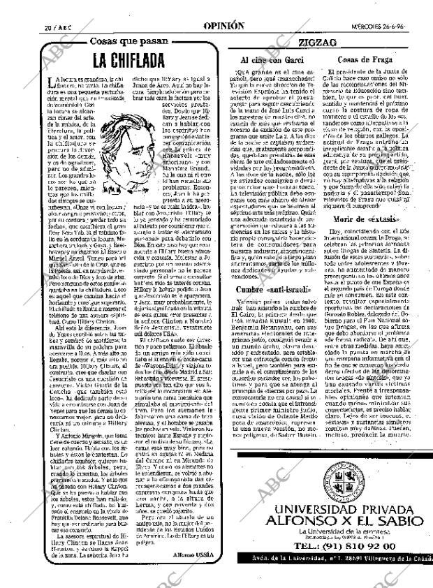 ABC MADRID 26-06-1996 página 20