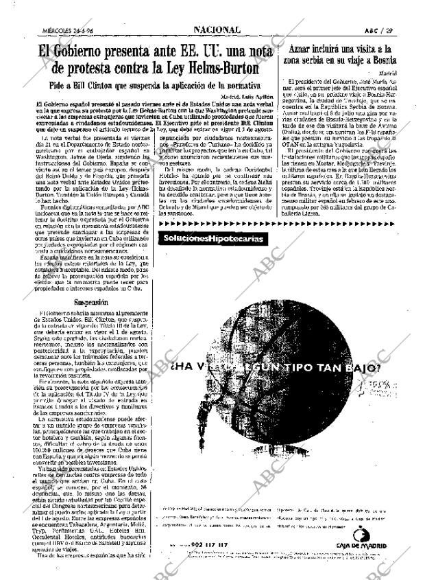 ABC MADRID 26-06-1996 página 29