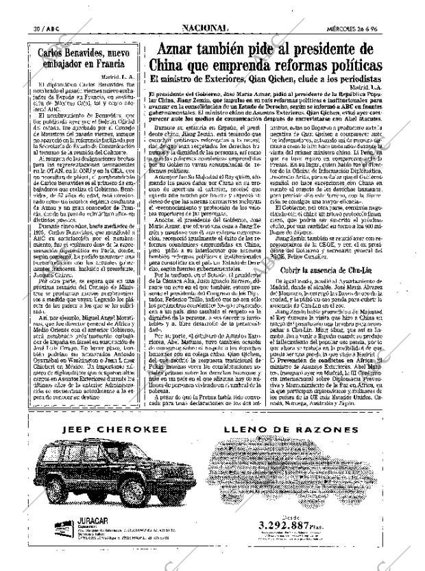 ABC MADRID 26-06-1996 página 30