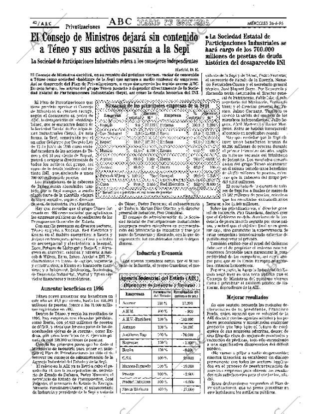 ABC MADRID 26-06-1996 página 42