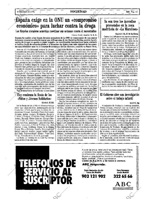 ABC MADRID 26-06-1996 página 63