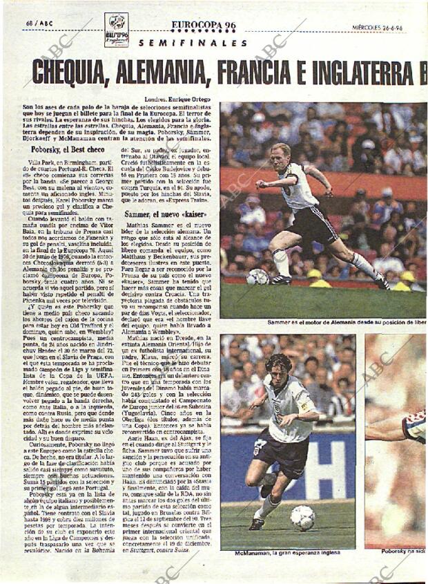ABC MADRID 26-06-1996 página 68
