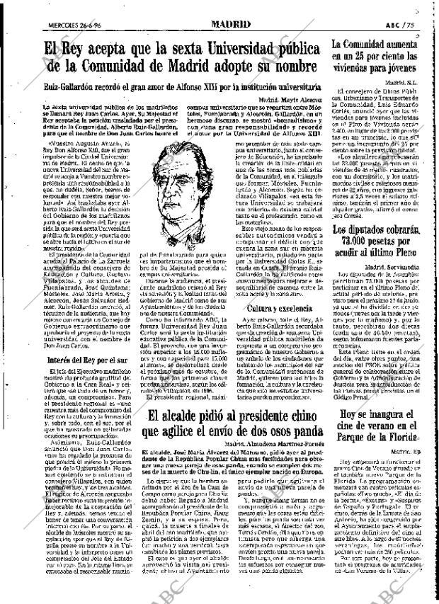 ABC MADRID 26-06-1996 página 75