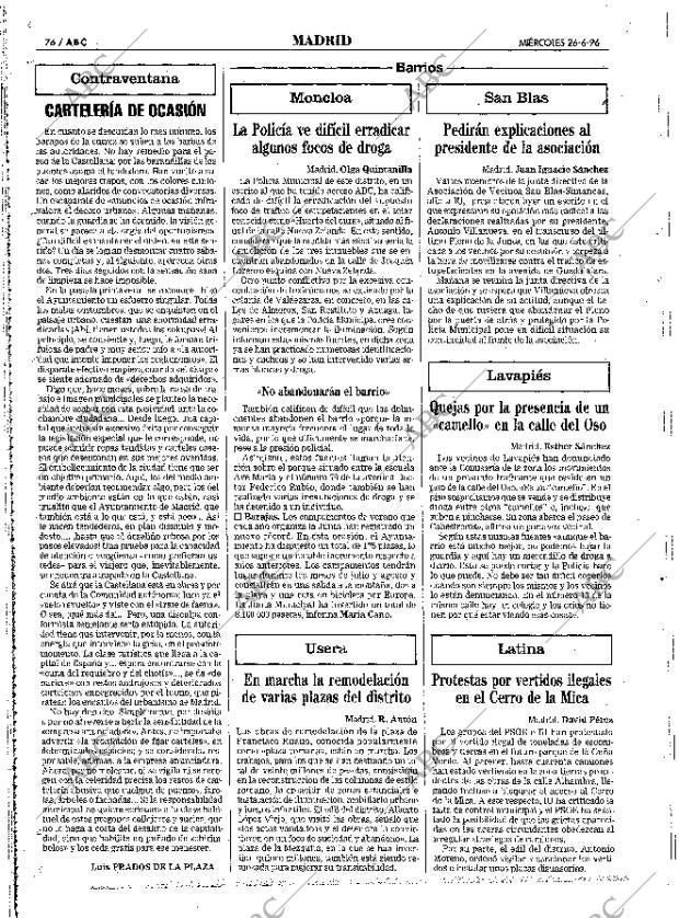 ABC MADRID 26-06-1996 página 76