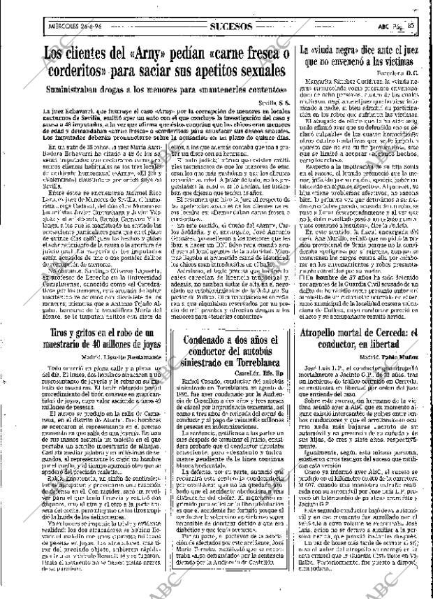 ABC MADRID 26-06-1996 página 85