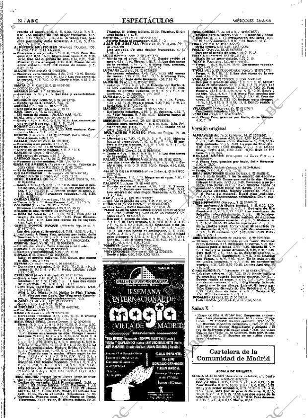 ABC MADRID 26-06-1996 página 92