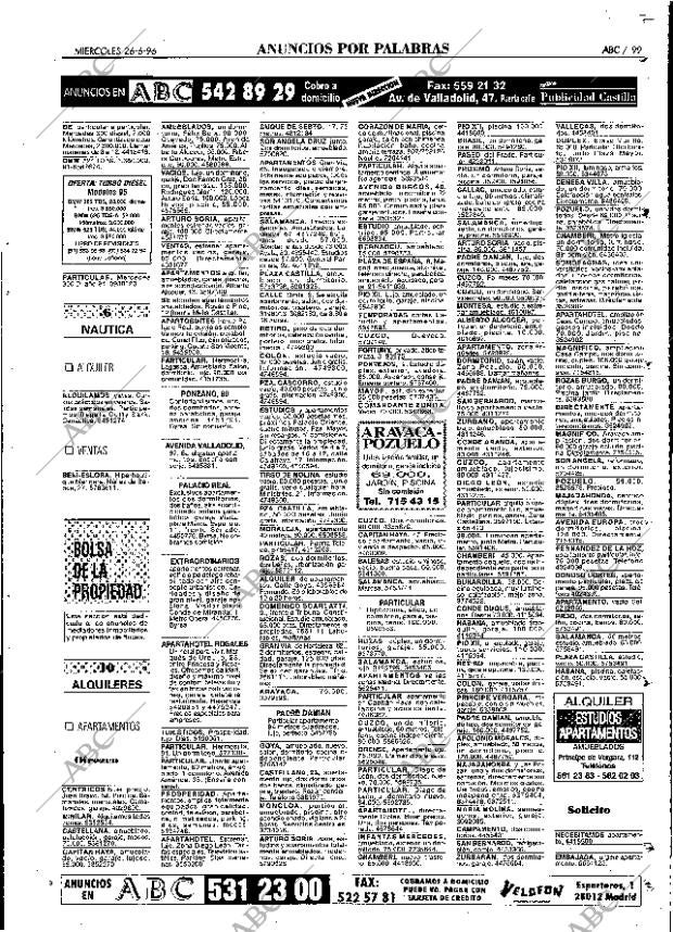 ABC MADRID 26-06-1996 página 99