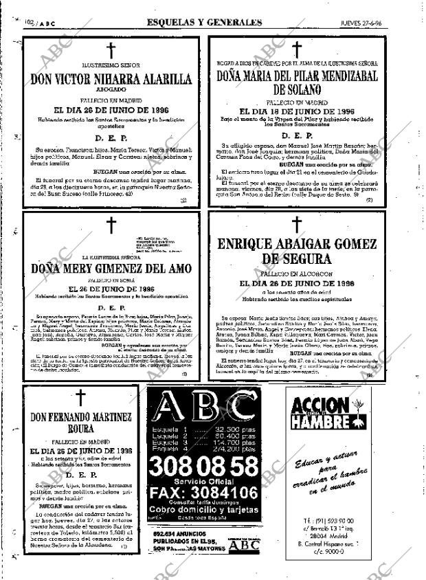 ABC MADRID 27-06-1996 página 102