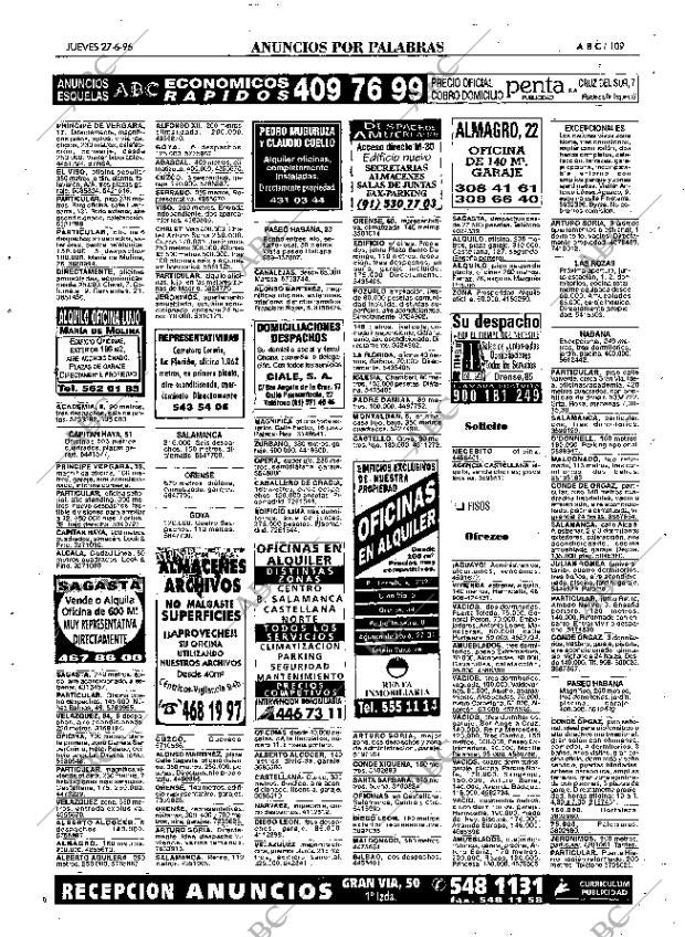 ABC MADRID 27-06-1996 página 109