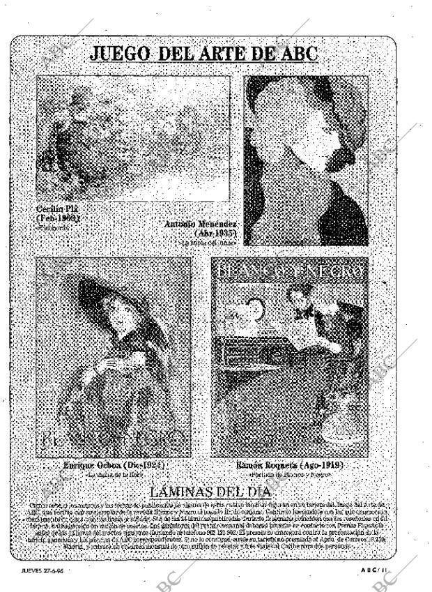 ABC MADRID 27-06-1996 página 11