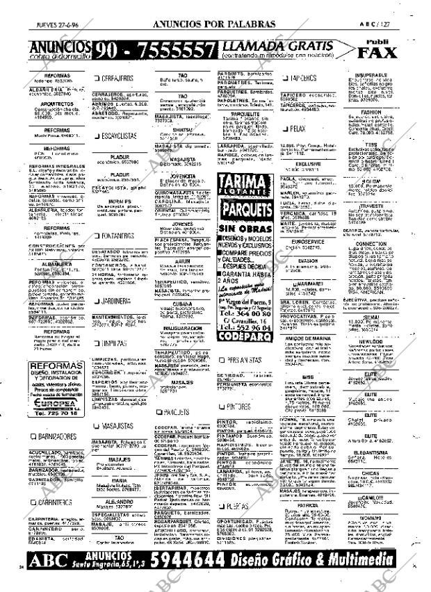 ABC MADRID 27-06-1996 página 127