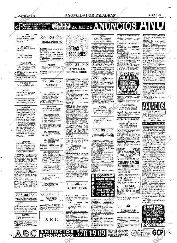 ABC MADRID 27-06-1996 página 131