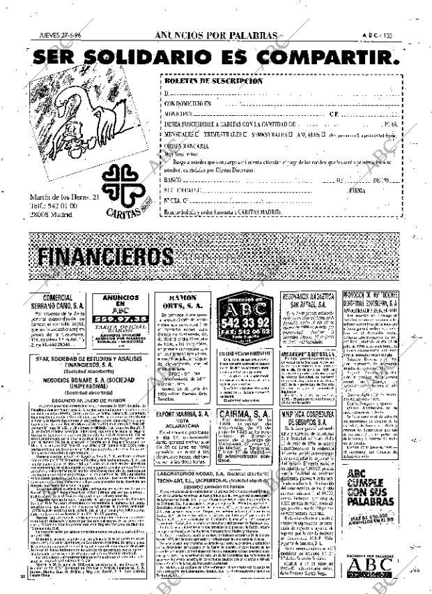 ABC MADRID 27-06-1996 página 133