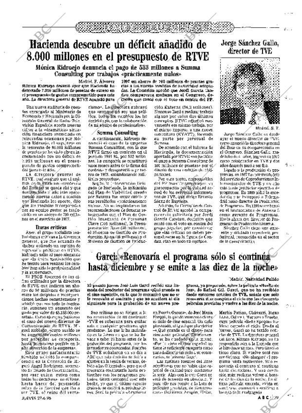 ABC MADRID 27-06-1996 página 139