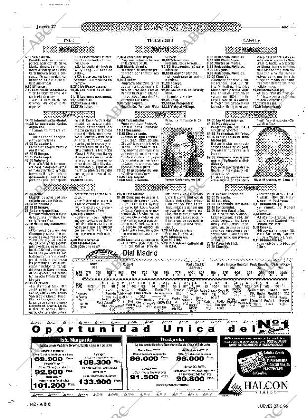 ABC MADRID 27-06-1996 página 142