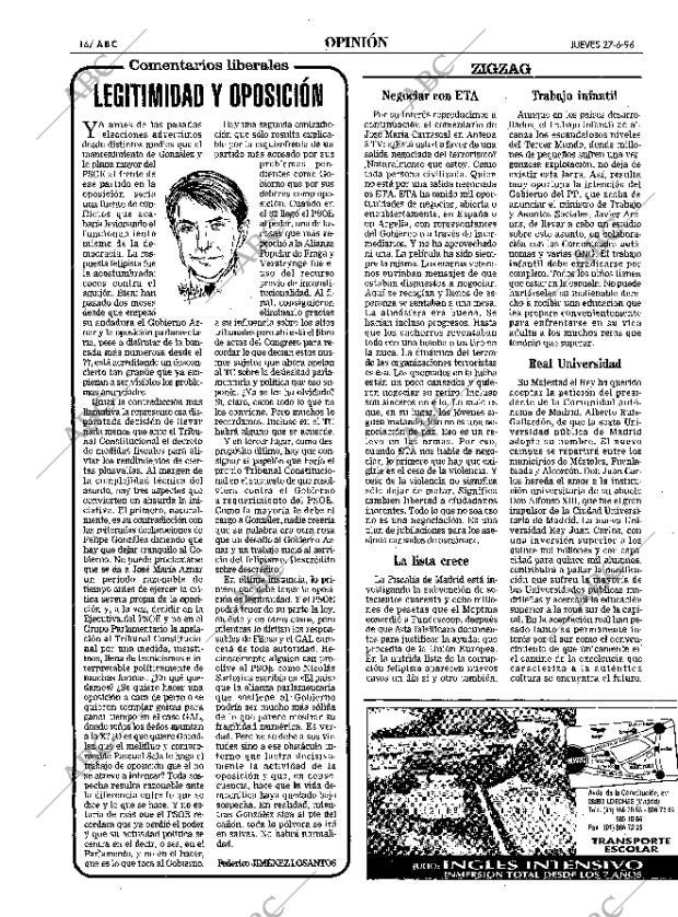 ABC MADRID 27-06-1996 página 16