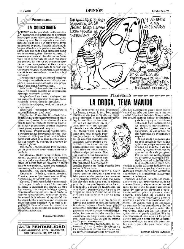 ABC MADRID 27-06-1996 página 18