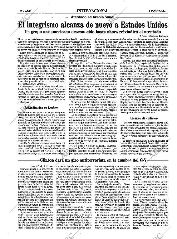 ABC MADRID 27-06-1996 página 32