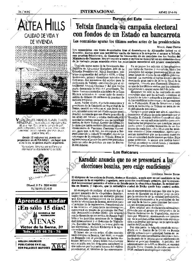 ABC MADRID 27-06-1996 página 36