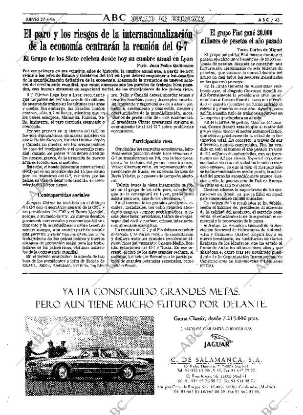 ABC MADRID 27-06-1996 página 43