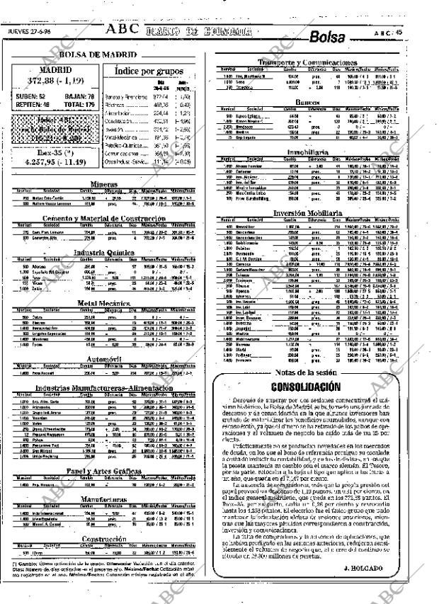 ABC MADRID 27-06-1996 página 45