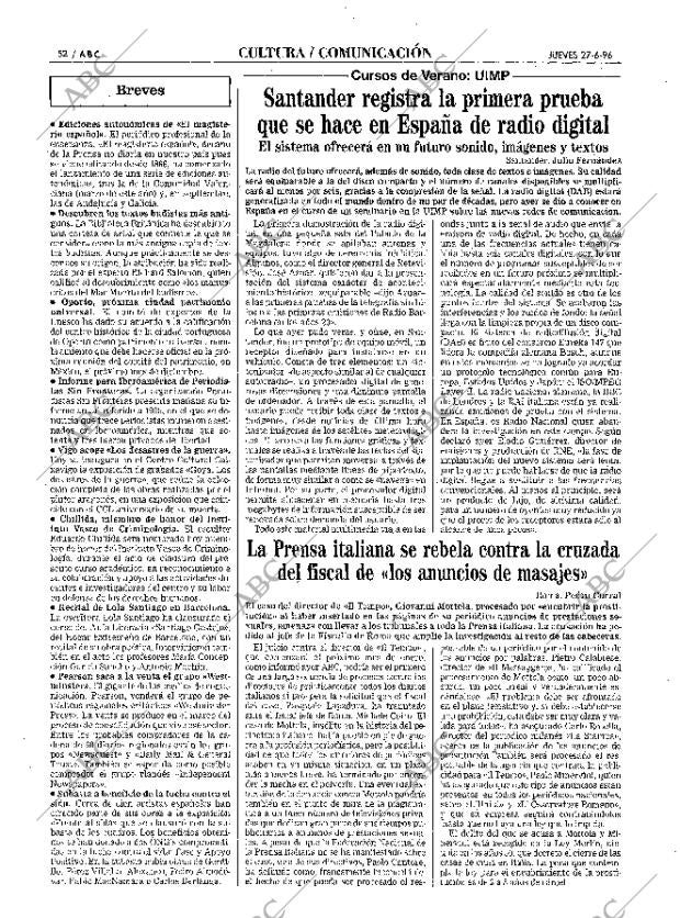 ABC MADRID 27-06-1996 página 52