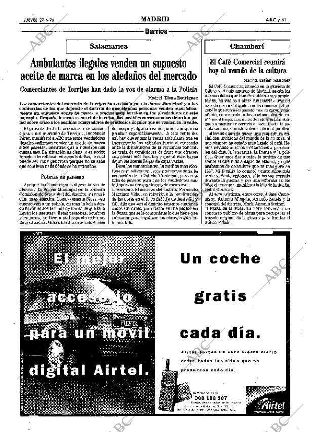 ABC MADRID 27-06-1996 página 61