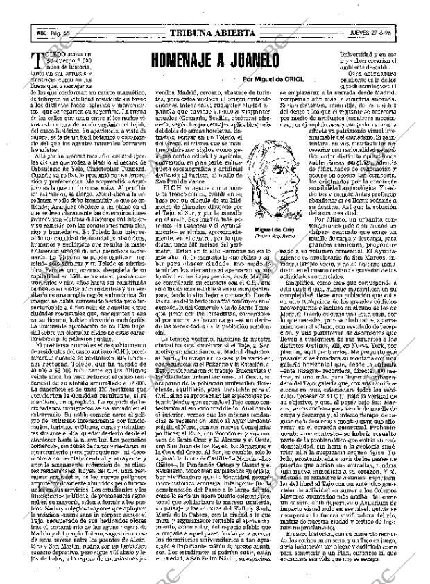 ABC MADRID 27-06-1996 página 68